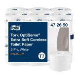 Toiletpapier drievoudige dikte Tork Premium T7 - 18 rollen van 550 vellen