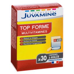 Complément alimentaire Juvamine Top Forme Multivitamines - Boîte de 30 comprimés