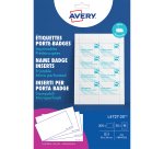 Boîte de 200 inserts microperforés 54 x 90 mm pour badges