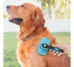 Cepillo ergonómico para mascotas con púas retráctiles