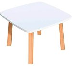 Table basse Woody H.40 x L.60 x P.60 cm piètement bois massif