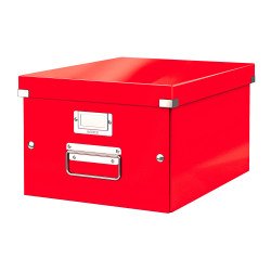 Scatola per archiviazione universale Medium Leitz Click & Store WOW A4 rosso