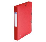 Chemise box carte EUROFOLIO+ OXFORD 24 x 32 cm dos 4 cm couleurs assorties