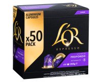 Coffee capsules L'Or Espresso Lungo Profondo - Box of 50