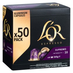 Capsules de café L'Or Espresso Supremo - Boîte de 50