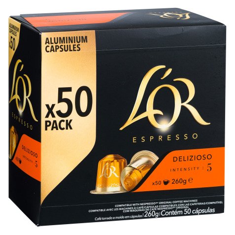 Koffiecapsules L'Or Espresso Delizioso - doos van 50 stuks