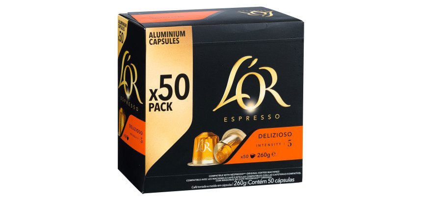 Capsules de café L'Or Espresso Delizioso - Boîte de 50