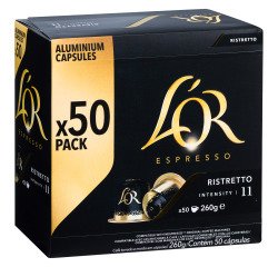 Koffiecapsules L'Or Espresso Ristretto - doos van 50 stuks