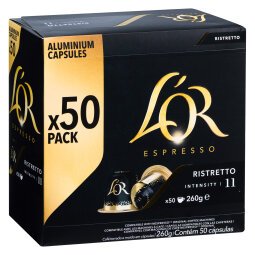 Koffiecapsules L'Or Espresso Ristretto - doos van 50 stuks