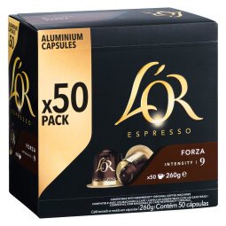 Capsules de café L'Or Espresso Forza - Boîte de 50