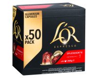 Coffee capsules L'Or Espresso Splendente - Box of 50