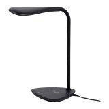 Lampe de bureau SHELBY Noir - avec chargeur à induction QI