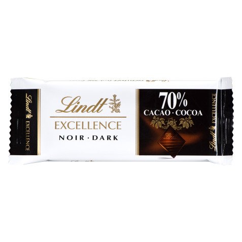 Mini tablette chocolat noir 70 % Excellence Lindt - 35 g