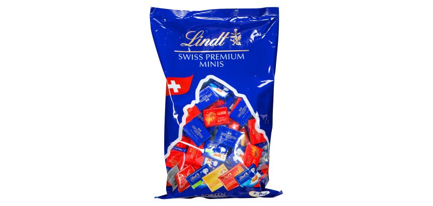 Napolitains Swiss Premium Chocolate Lindt - Sachet de 1 kg - 154 pièces