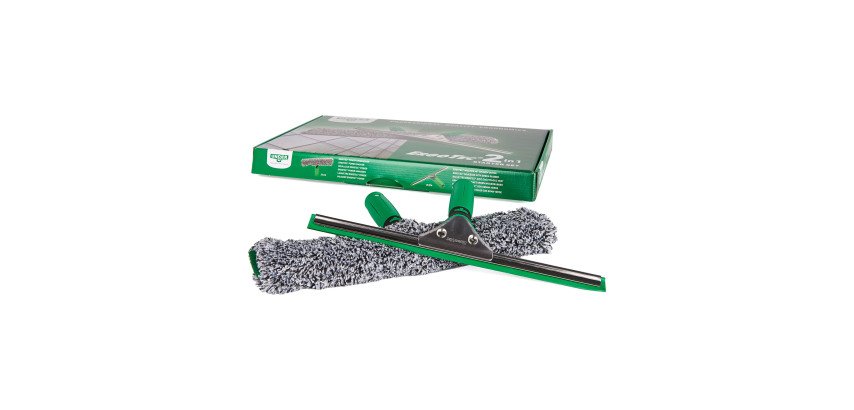 Kit Raclette à vitres ErgoTec 2 en 1 avec mouilleur Power Unger