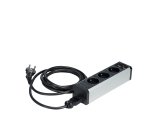 Regleta de 3 enchufes con 2 conexiones RJ45 - cable de conexión 3m - elemento inicial