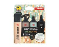 Subrayador STABILO Boss colores surtidos nature - Paquete de 4