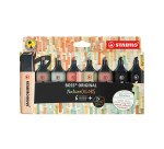 Surligneur Stabilo Boss couleurs assorties nature - Pochette de 8