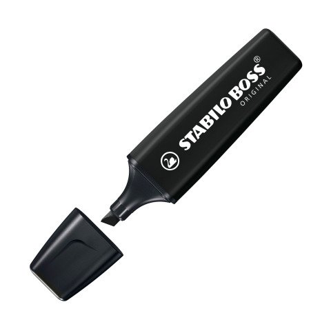 Subrayador Fluorescente Stabilo Boss Original Negro