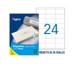 Etiquette adhésive Agipa 119655 blanche 70 x 35 mm multi-usage - Pochette de 600