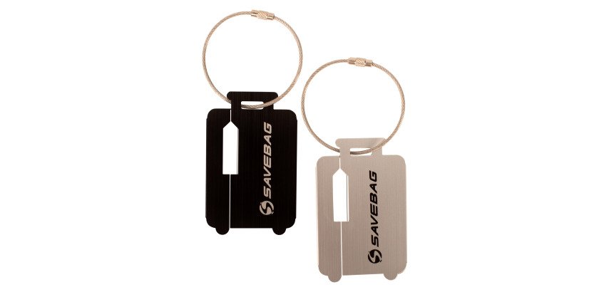 Set 2 labelhouders Savebag alu