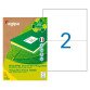 Etiquette adresse recyclée 210 x 148,5 mm Agipa 101194 blanches multi-usage - Boîte de 200