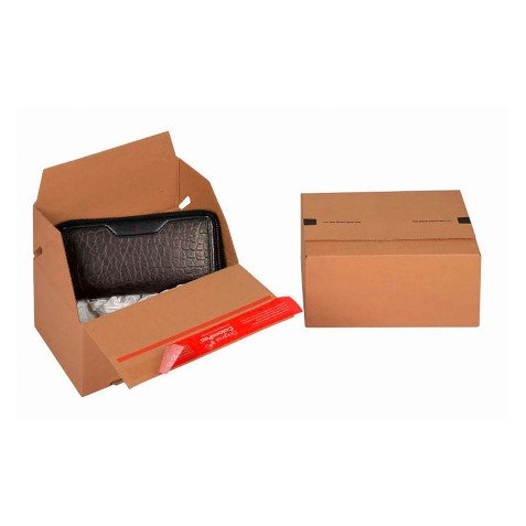 Carton d'expédition à fond automatique et fermeture autocollante ColomPac® Eurobox
