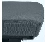 Chaise de bureau ERGO MOOV' tissu non feu, soutien lombaire rembourré, appui-tête, accoudoirs, mécanisme synchrone avec réglage profondeur d'assise