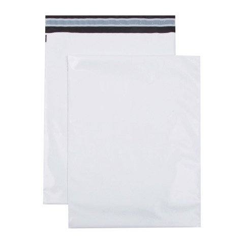 Sobres de plástico reciclado para envío 360 x 485 mm 60 micras - Paquete de 100