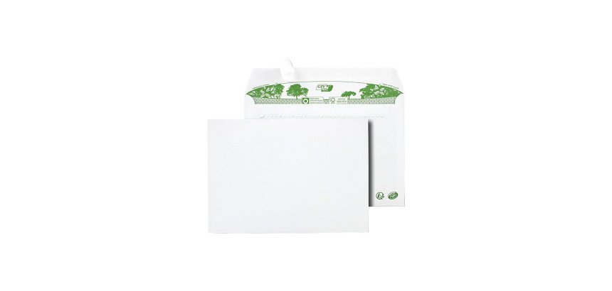 Enveloppe 162 x 229 mm ERAPURE 80 g sans fenêtre - Boîte de 200