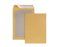 Bolsas con protección trasera de cartón kraft marrón 120 g GPV 229 x 324 sin ventana - Caja de 100