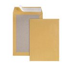 Pochette dos carton kraft brun 120 g GPV 229 x 324 sans fenêtre - Boîte de 100