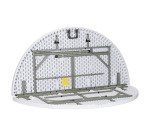 Table pliante ronde avec poignée ALIZEE L 154 x H 74 blanche