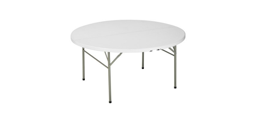 Mesa plegable redonda con asa Valiz' Ø 154 x Alt 74 cm