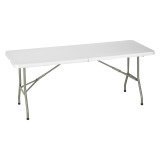 Table pliante rectangulaire Valiz' en polyéthylène avec poignée  plateau L 182 cm pour 6 à 8 personnes