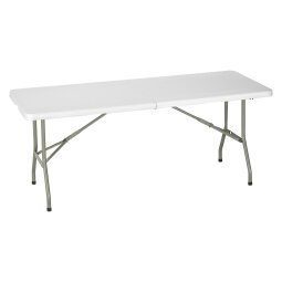 Table pliante rectangulaire Valiz' en polyéthylène avec poignée  plateau L 182 cm pour 6 à 8 personnes