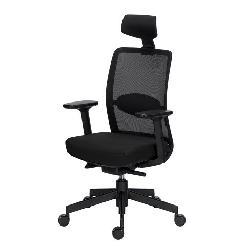 Silla de oficina Ergo Moov' negra