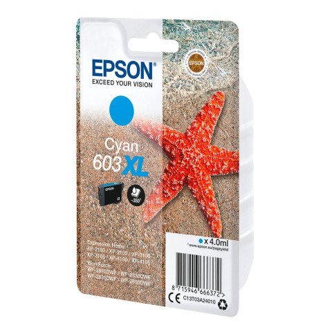 Epson 603XL cartucho original cian