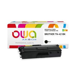 Toner noir OWA Compatible Brother TN421BK pour imprimante laser