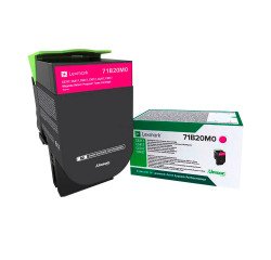 Toner Lexmark 78C20XX couleurs séparées pour imprimante laser