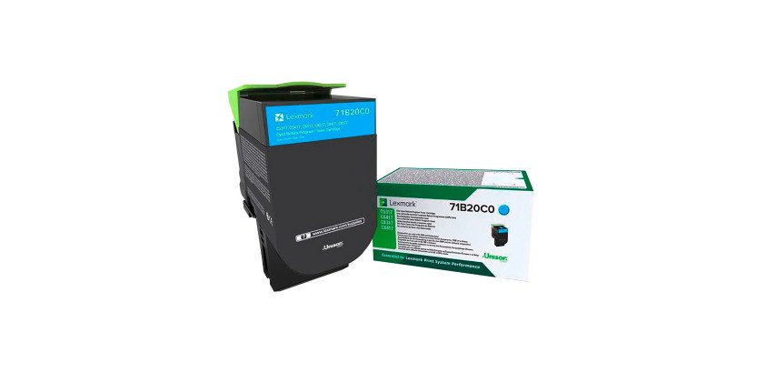 Toner Lexmark 78C20XX couleurs séparées pour imprimante laser