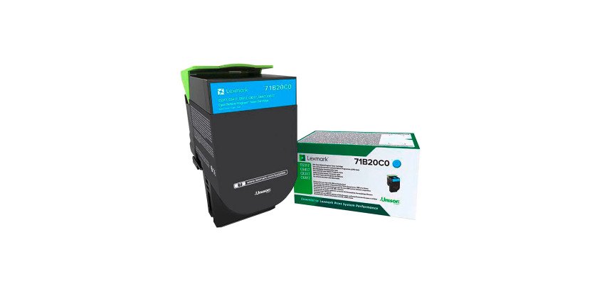 Toner Lexmark 78C20XX couleurs séparées pour imprimante laser