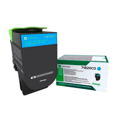 Lexmark 78C20C0 tóner original cian