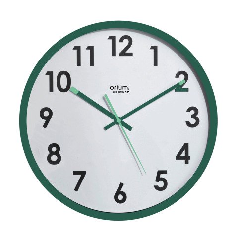 Reloj de pared Naturally Ø 30 cm ecológico color verde