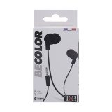 In-ear headphones met microfoon zwart/wit