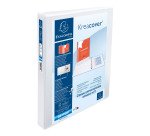 Carpeta Exacompta 4 anillas mixtas 30mm forrada 3 bolsas exteriores Krea Cover - A4 maxi - Blanco