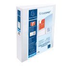 Carpeta Exacompta 4 anillas mixtas 50mm forrada 3 bolsas exteriores Krea Cover - A4 maxi - Blanco