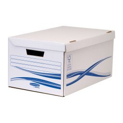 Caisse archives carton Fellowes Banker Box - H 28 x L 55,4 x P 35,6 cm - Lot  de 5