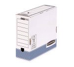 Boîte archives carton Bankers Box by Fellowes - dos 10 cm - bleue