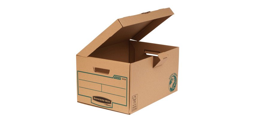 Cardboard archive boxes Bankers Box by Fellowes - H 39 x W 29,3 x D 56 cm